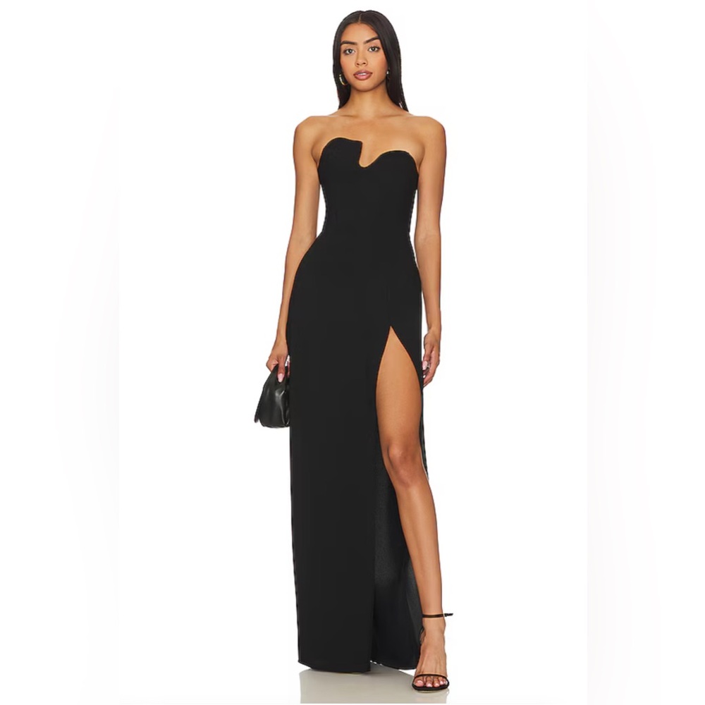 Amanda Uprichard X Revolve Strapless Puzzle Gown